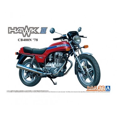 AOSHIMA 1/12 HONDA CB400N HAWK III '78 06305