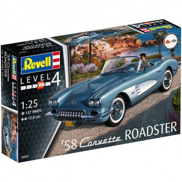 REVELL 58 1:25 CORVETTE ROADSTER 07037