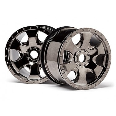 HPI Warlock Wheel Black Chrome (83x56mm) 105801