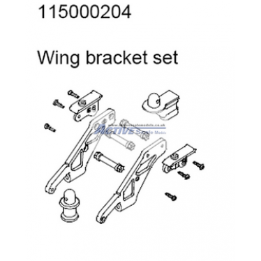 115000204 Ansmann Racing Wing Mount - Virus 1&2 ..