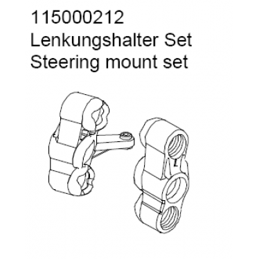 115000212 Axle Stub Set Front / Rear Virus 1 and 2