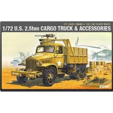 U.S. 2.5 Ton Cargo Truck & Accessories 1/72 Ground Vehicle Series-2