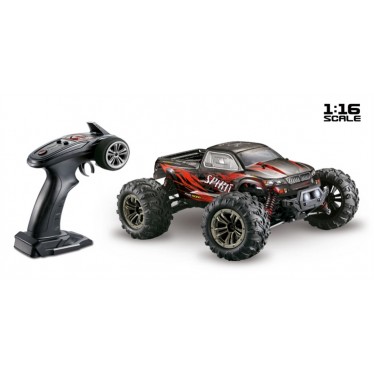 1/16 SPIRIT RTR BLACK/RED 4WD ABSIMA 16001 MONSTER TRUCK