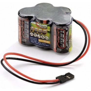 Ansmann Racing RX 6,0V 1600mAh Hump Pack  Battery (JR Connector)