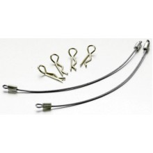 201000249 Ansmann Racing Body Pins and Holder - 100mm Silver