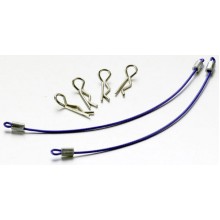 201000250 Ansmann Racing Body Pins and Holder - 100mm Blue