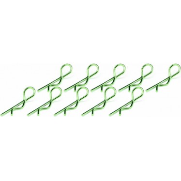 203000178 Ansmann Racing Body Clips - Medium Green (10pcs)