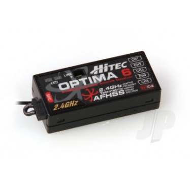 Hitec Optima 6 AFHSS Rx with batt Telemetry 2226610