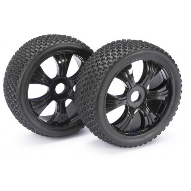 Absima Wheel Set LP Buggy "Dirt" Black 1:8 (2) 2520011