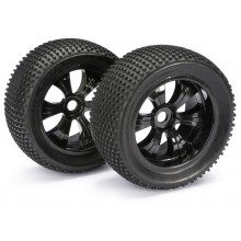 Absima Wheel Set LP Truggy Black Dirt 1:8 (2) 2520013