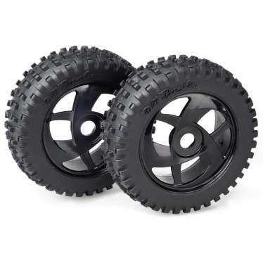 Wheel Set Buggy "Harakiri" 6 Spokes/Dirt Black 1:8 (2) 2520014