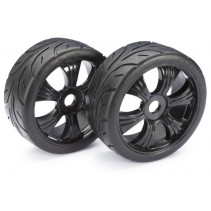 Wheel Set LP Buggy Street 1:8 Black (2)