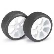 Wheel Set Buggy "6 Spoke/Street" White 1:8 (2)