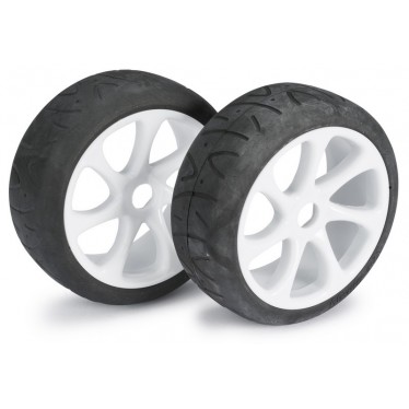 Absima Wheel Set Buggy 7 Spoke/Street White 1:8 (2) 2530009