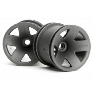 HPI 3043 Type F5 Truck Wheel Front Gun Metal