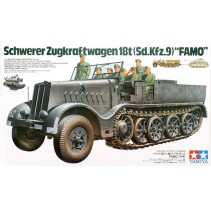 Tamiya 1/35 German SD.KFZ.9 Famo 18 Ton Half-Track Model Kit 35239