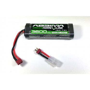 Absima Greenhorn Stick Pack 7.2V 3600 TplugTamiya Adaptor 4100011