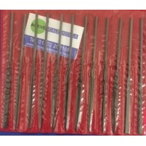 12 Assorted Fine Cut 100mm Steel Files (12)