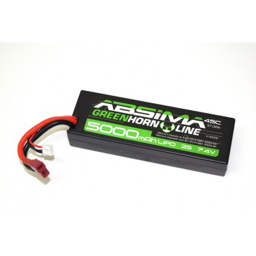 Absima Greenhorn LiPo 7.4V-45C 5000 Hardcase T Plug 4140009