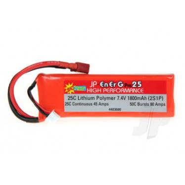 EnErG Pro 25C LiPo 1800 7.4V 5C Charge (XH)