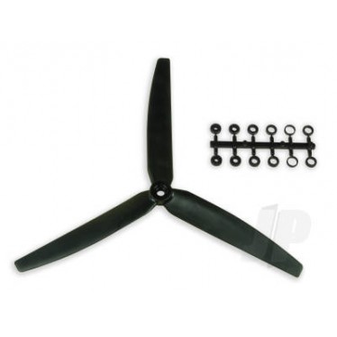 Scale Propeller 7x3.5-3-Blade Black