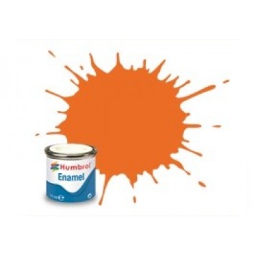 Humbrol Enamel No 46 Orange - Matt - Tinlet 14ml