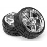 MOUNTED SUPER DRIFT TYRE (A TYPE) ON TE37 WHEEL CHROME