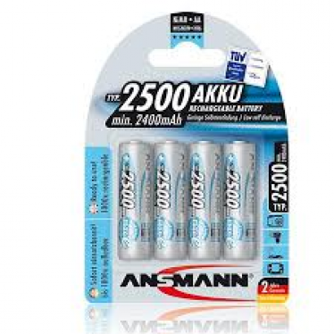 Ansmann NiMH-MaxE 1.2V AA2500 Blue (4)