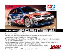 TAMIYA SUBARU IMPREZA WRX STI ARAI  XV-01 58528