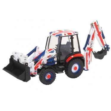 Oxford Diecast JCB 3CX Eco Backhoe Union Jack 1:76