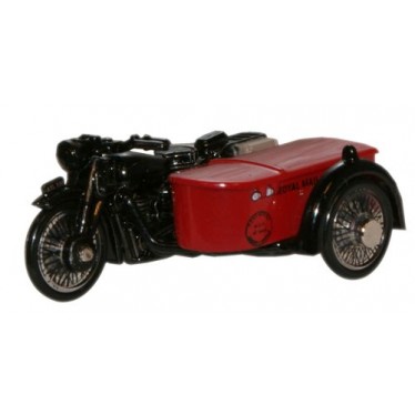 Royal Mail BSA Motorcycle & Sidecar 1:76 Diecast