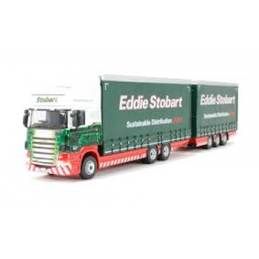 Oxford Diecast Scania Topline Drawbar Eddie Stobart 1/76