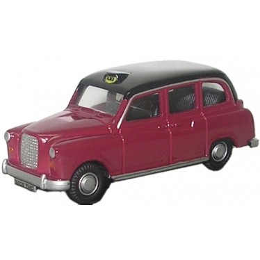 FX4 Taxi Maroon & Black Diecast 1:76