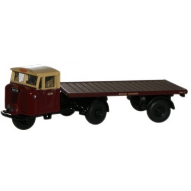 British Rail Mechanical Horse Flatbed Trailer Scale 1/76 Diecast