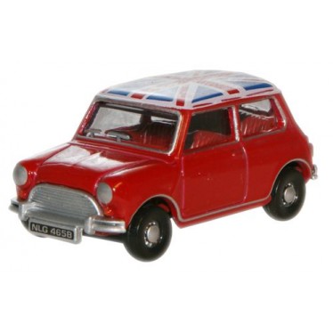 Tartan Red Union Jack Austin Mini Scale 1/76 Diecast