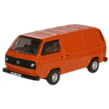 Brilliant Orange VW T25 Van 1:76 Diecast