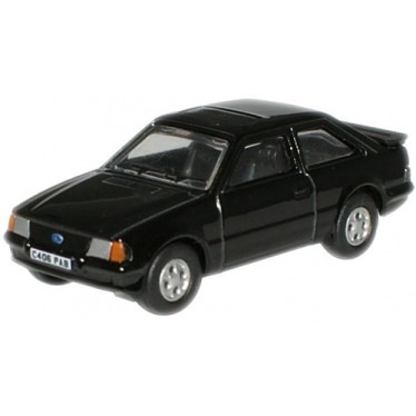 Black Ford Escort XR3i 1:76 Diecast