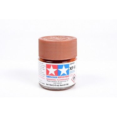 Tamiya XF-6 Copper Acrylic Paint Mini 10ml