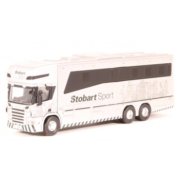 ATLAS EDITIONS 9111 1/76 Scania Horsebox (Stobart Sport) Diecast