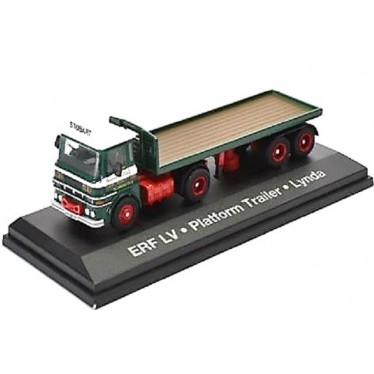 ATLAS EDITIONS 9123 1/76 ERF LV Flatbed Lynda Stobart Diecast