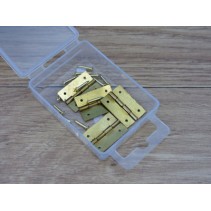 Expo 4x25mm Brass Plated Hinges with Pins A30043