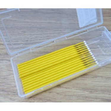 A45811 - 20 Piece Dispenser Box Medium Yellow Bendable Applicators