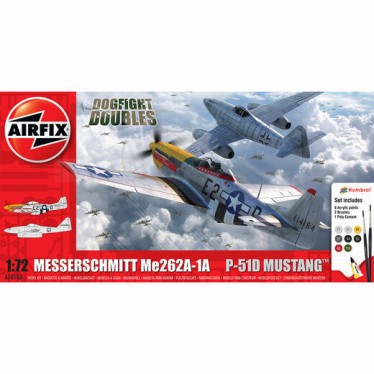 AIRFIX 1/72 MESSERSCHMITT ME262A-1A P-51D MUSTANG A50183