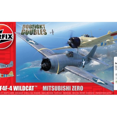 AIRFIX 1/72 GRUMMAN F-4F4 WILDCAT & MITSUBISHI ZERO A50184