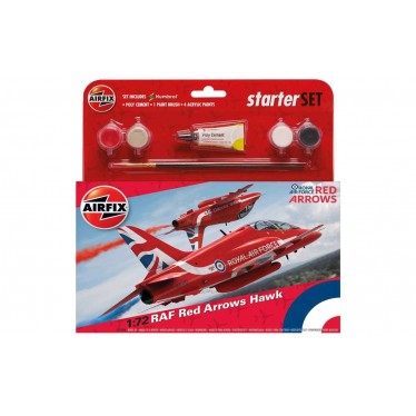 AIRFIX RAF RED ARROWS HAWK  1/72 STARTER SET  A55202C