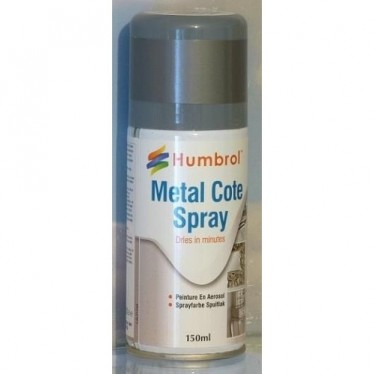 Humbrol 150 Spray Paint 27003 Polished Steel Metalcote