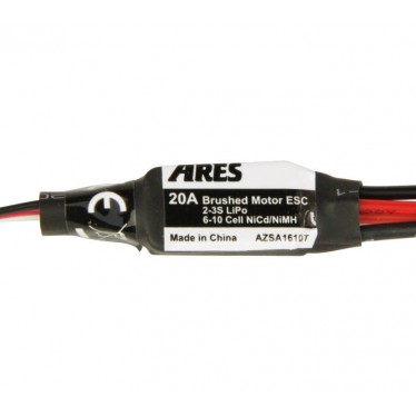 Ares 20-Amp Brushed Motor ESC with T-Connector (Gamma 370 V2) AZSA1610T