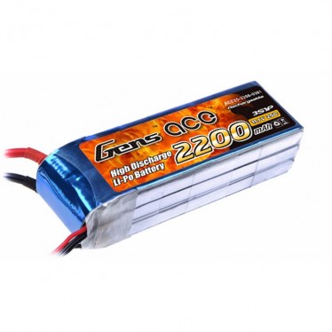 GENS ace 2200mAh 11.1V 25C 3S1P LiPo Battery B25C22003S1P