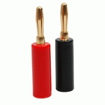 Banana Plugs; 4mm - Red/Black Pair ..