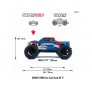 ARMMA GRANITE GROM RTR BLUE SMART USB 4/WD MONSTER TRUCK ARA2102T1